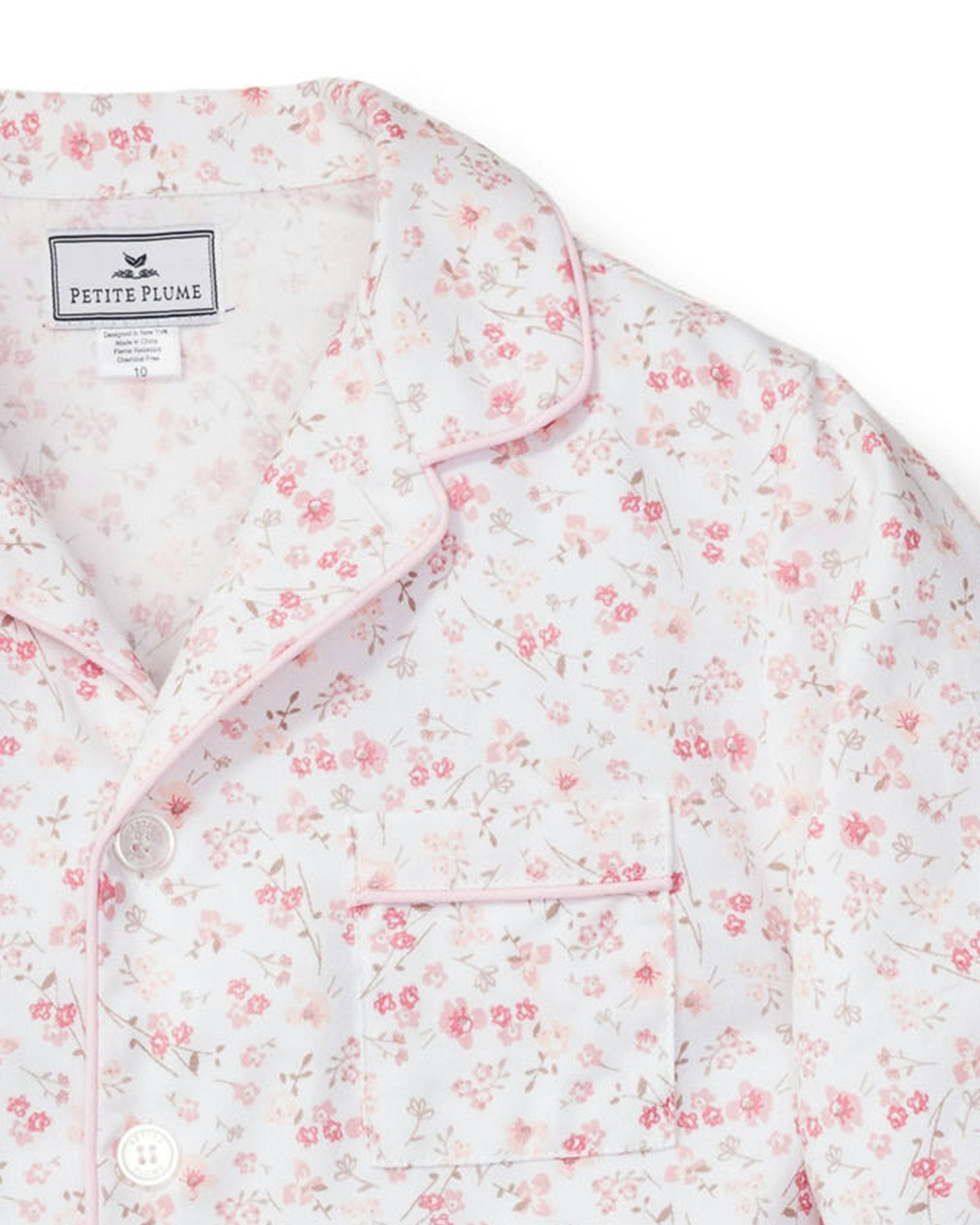 Kid's Twill Pajama Set in Dorset Floral in Dorset Floral#Color_Dorset Floral