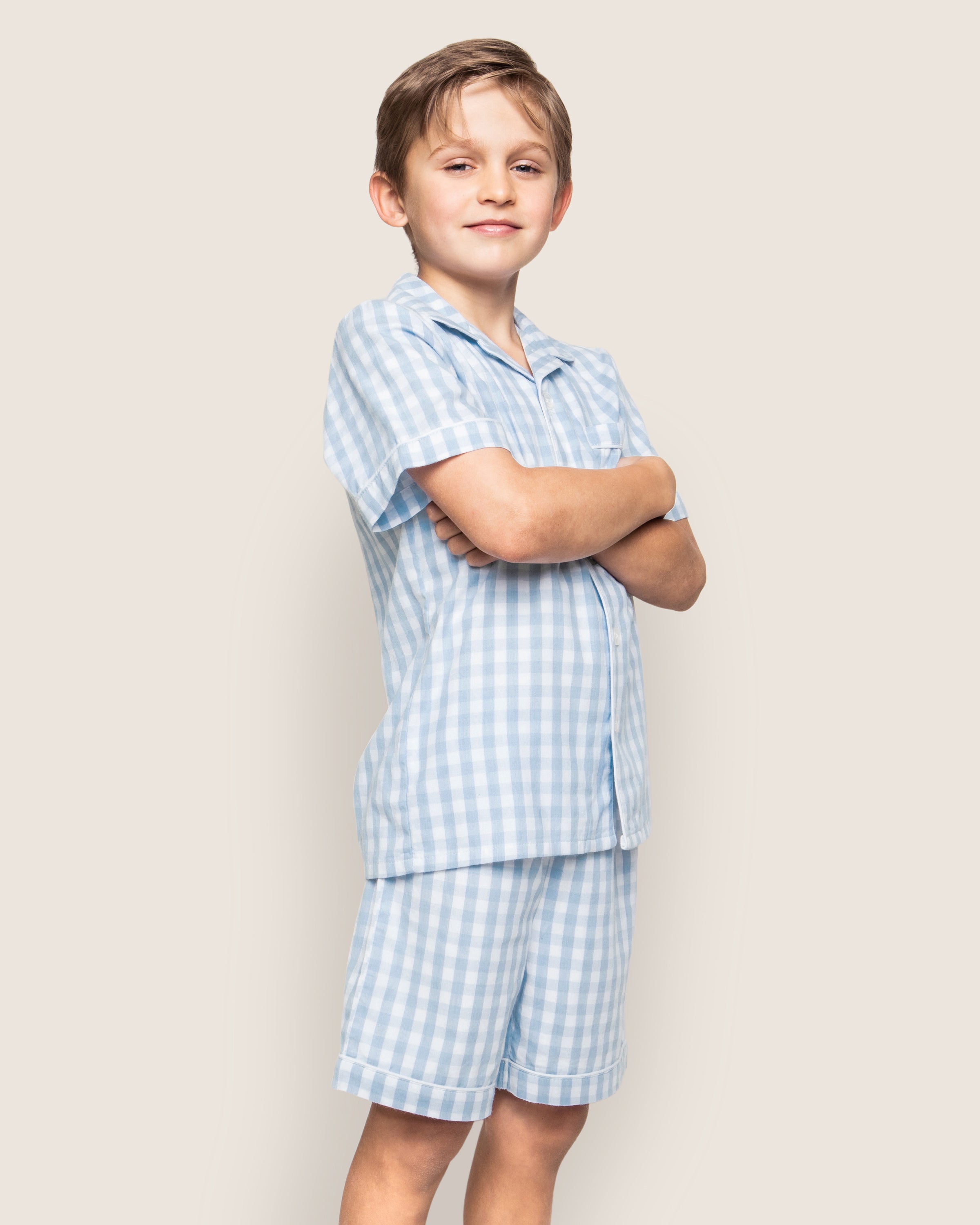 Threadboys Jongens Reto Short Pyjama Set Pyjama's Marineblauw