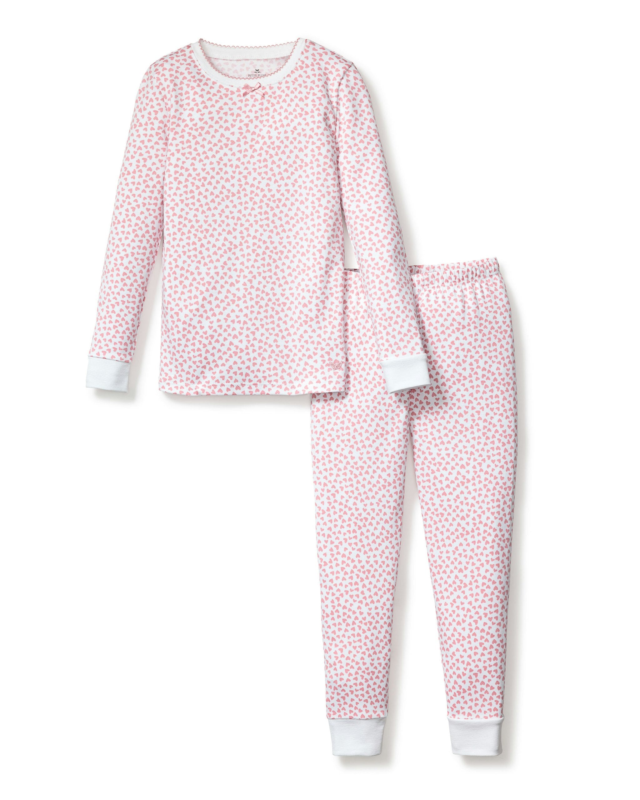 Kid's Pima Snug Fit Pajama Set in Sweethearts in Sweethearts#Color_Sweethearts
