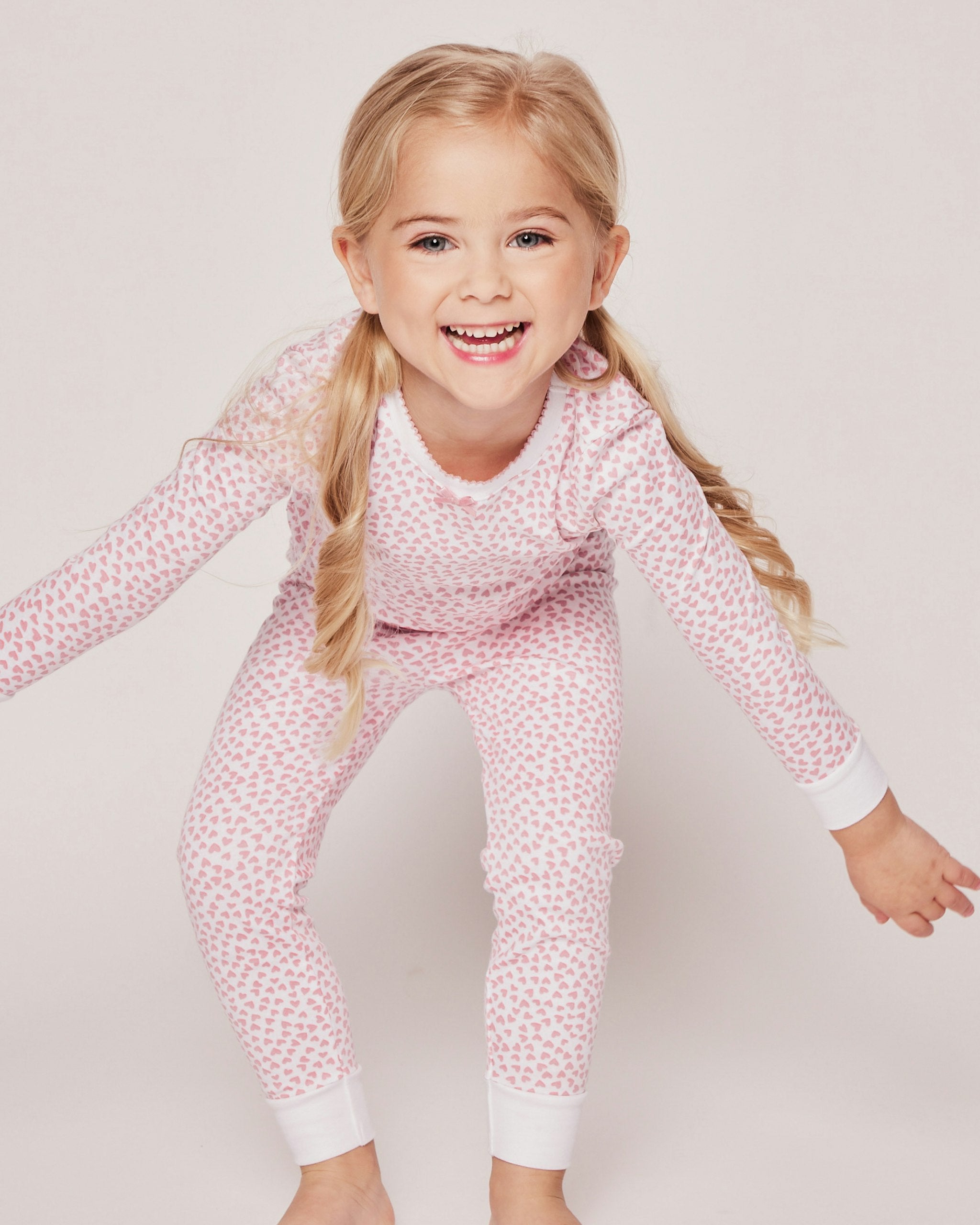 Kid's Pima Snug Fit Pajama Set in Sweethearts in Sweethearts#Color_Sweethearts