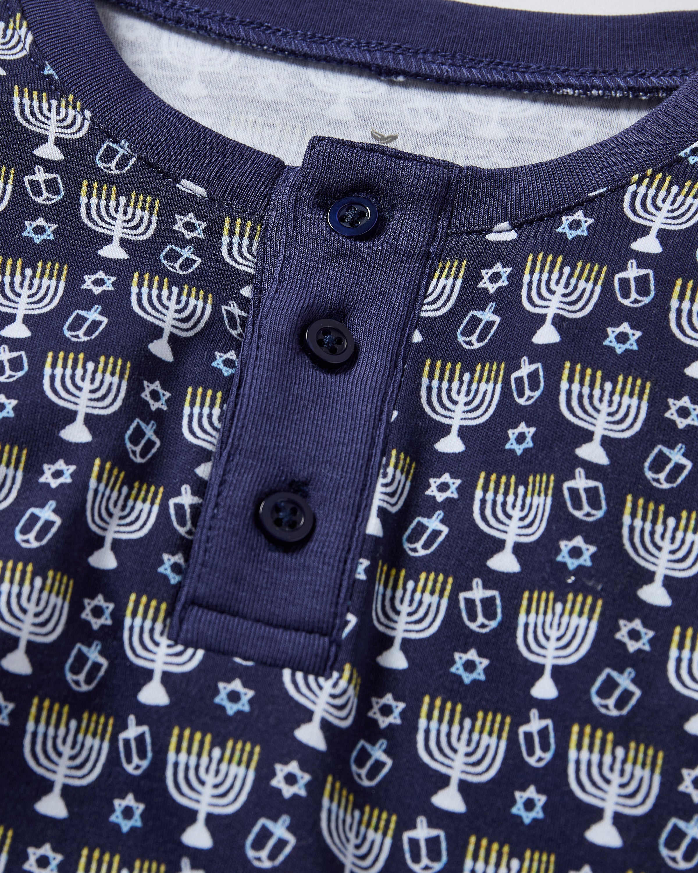 Kid's Pima Snug Fit Pajama Set in Festival of Lights