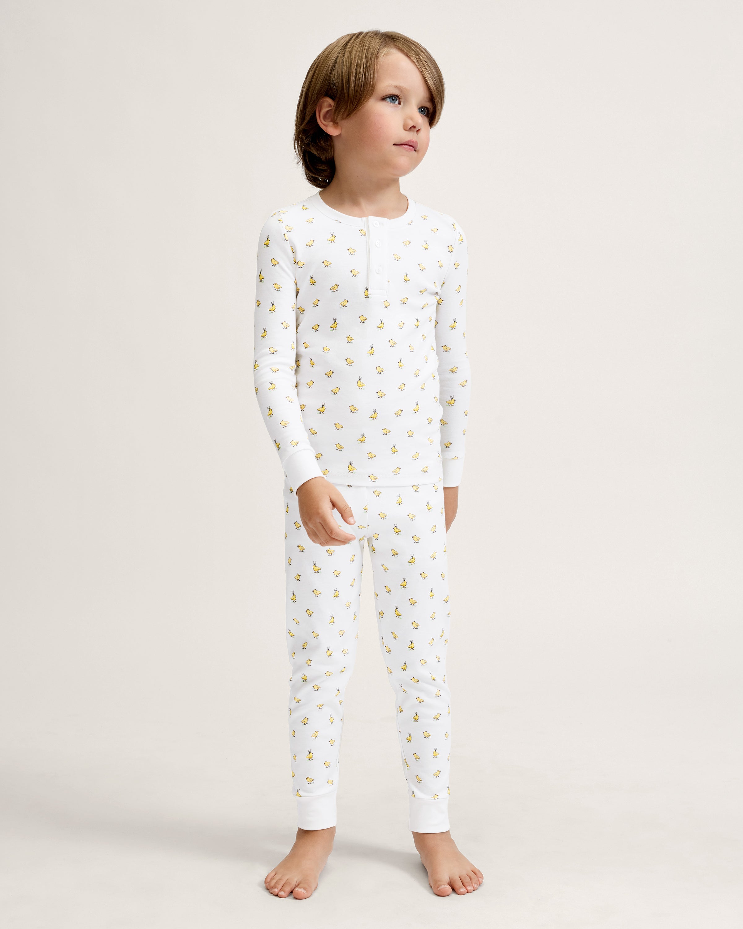 Kid's Pima Snug Fit Pajama Set in Très Chick