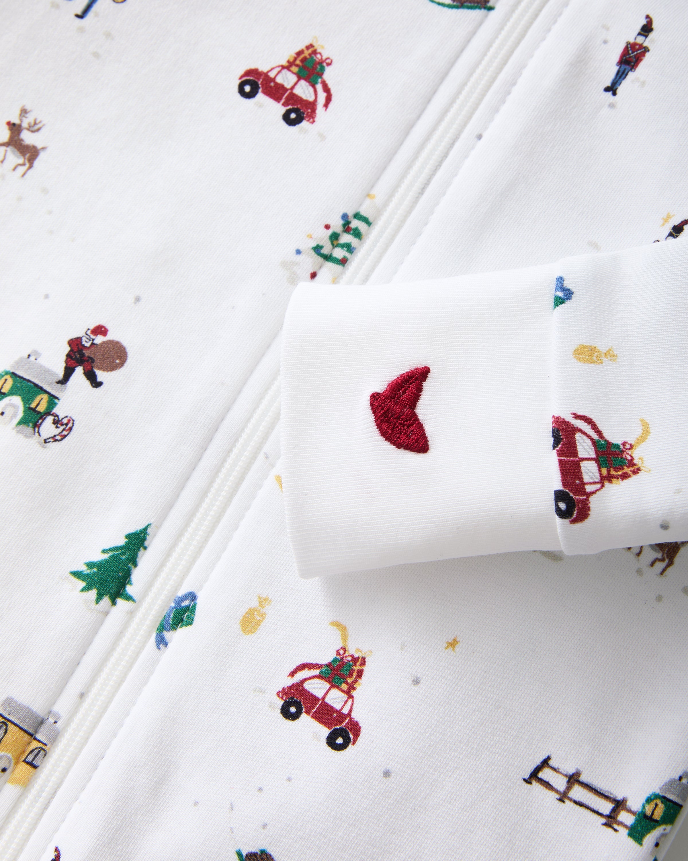 Baby's Pima Romper in Holiday Town
