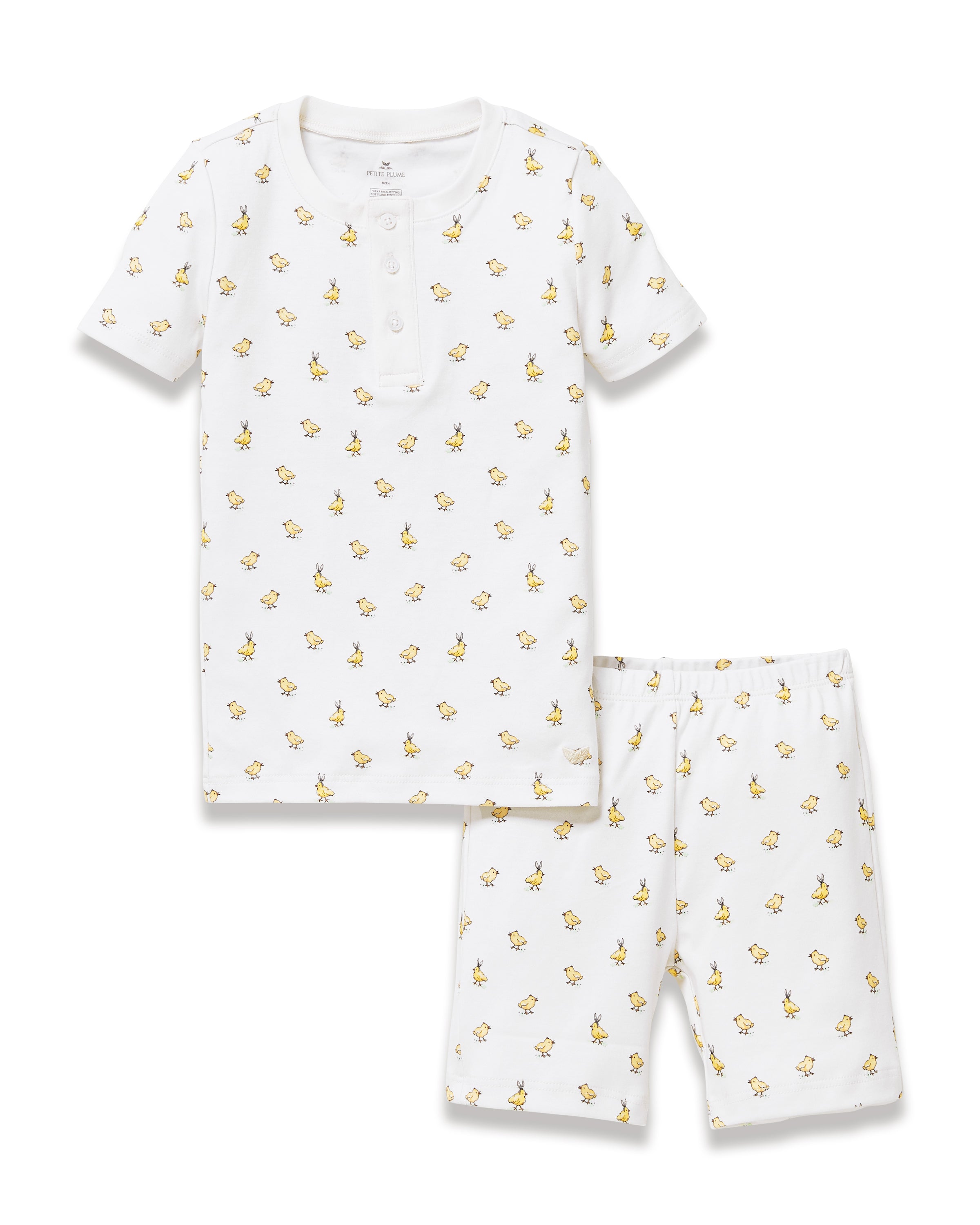 Kid's Pima Snug Fit Short Set in Très Chick