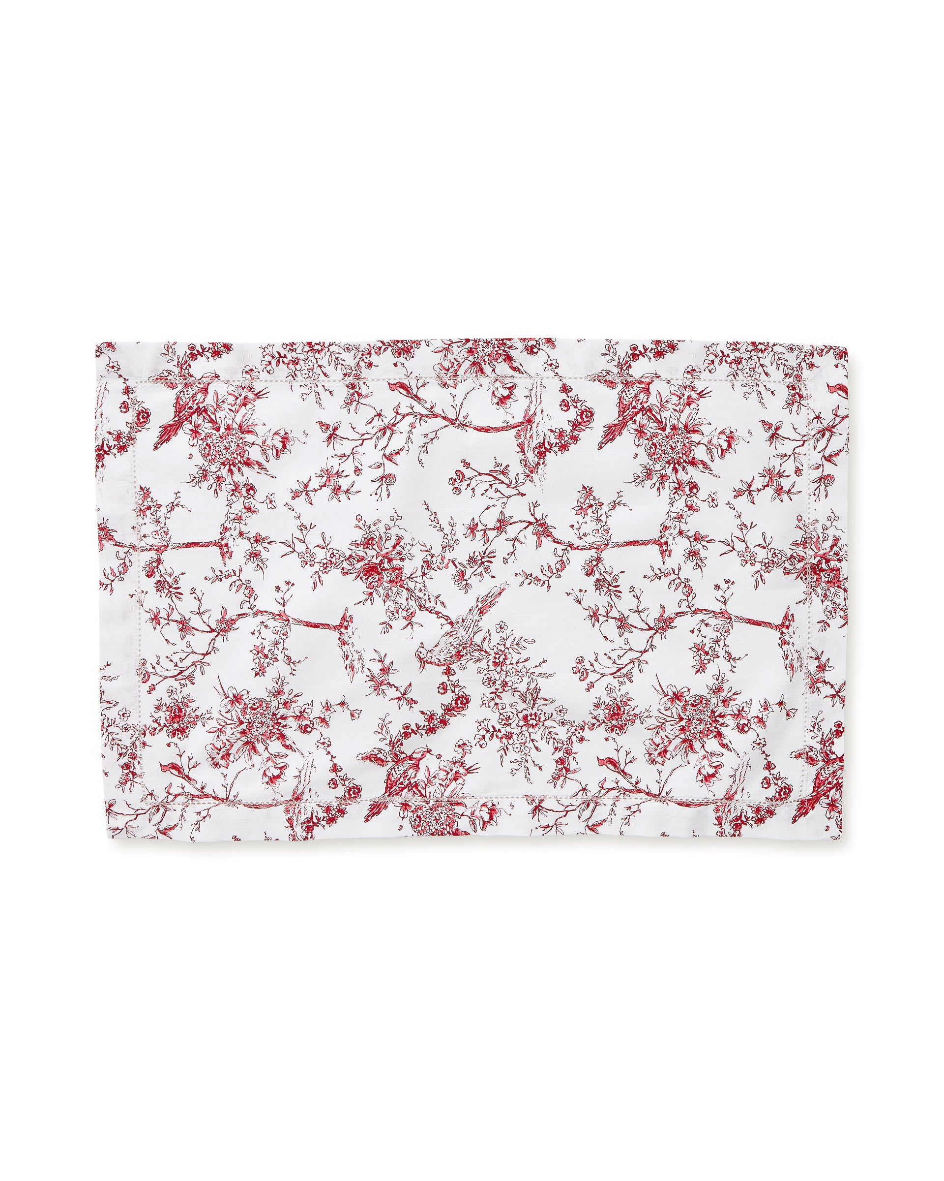 Signature Twill Placemats in Red Timeless Toile