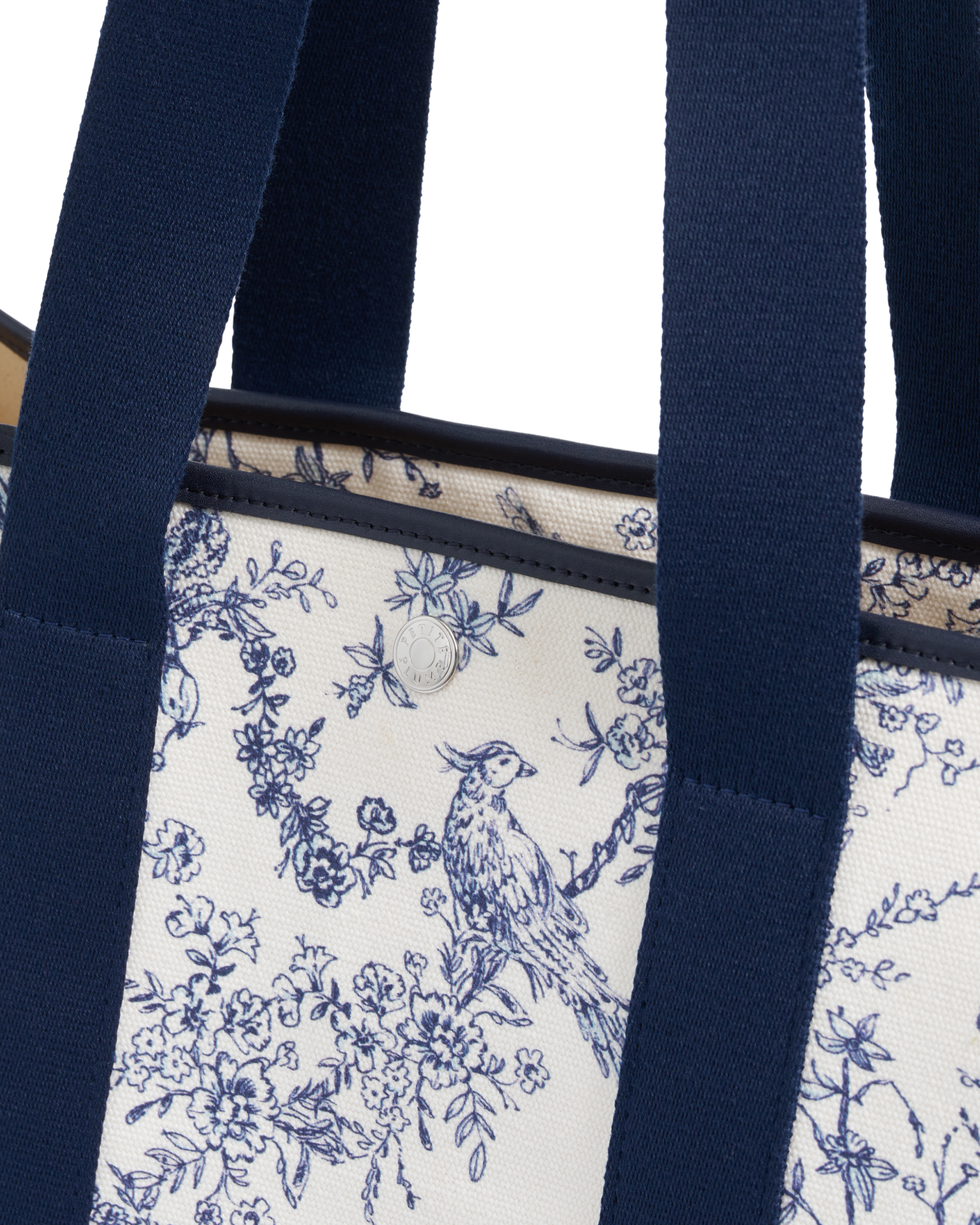 The Beckett Canvas Tote Bag in Timeless Toile