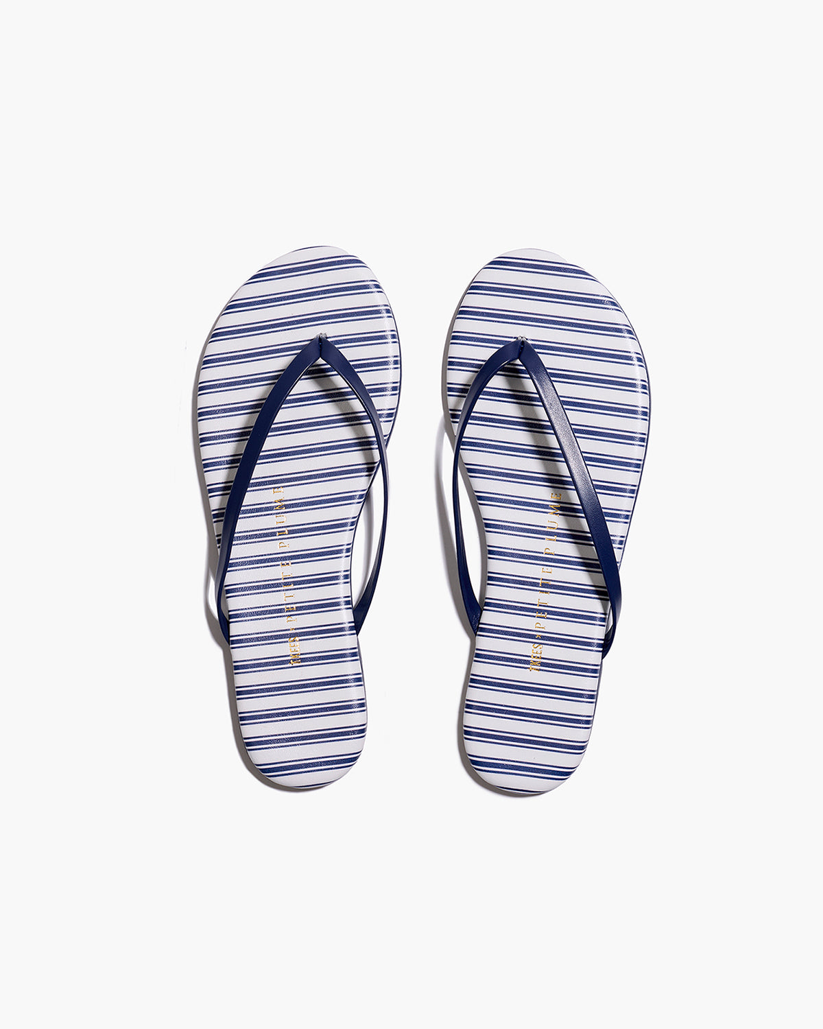 kiki！レスケ LESQUE WHITE/NAVY 7.0 Petite Plume x TKEES Lily Sandal in Navy with White Strap