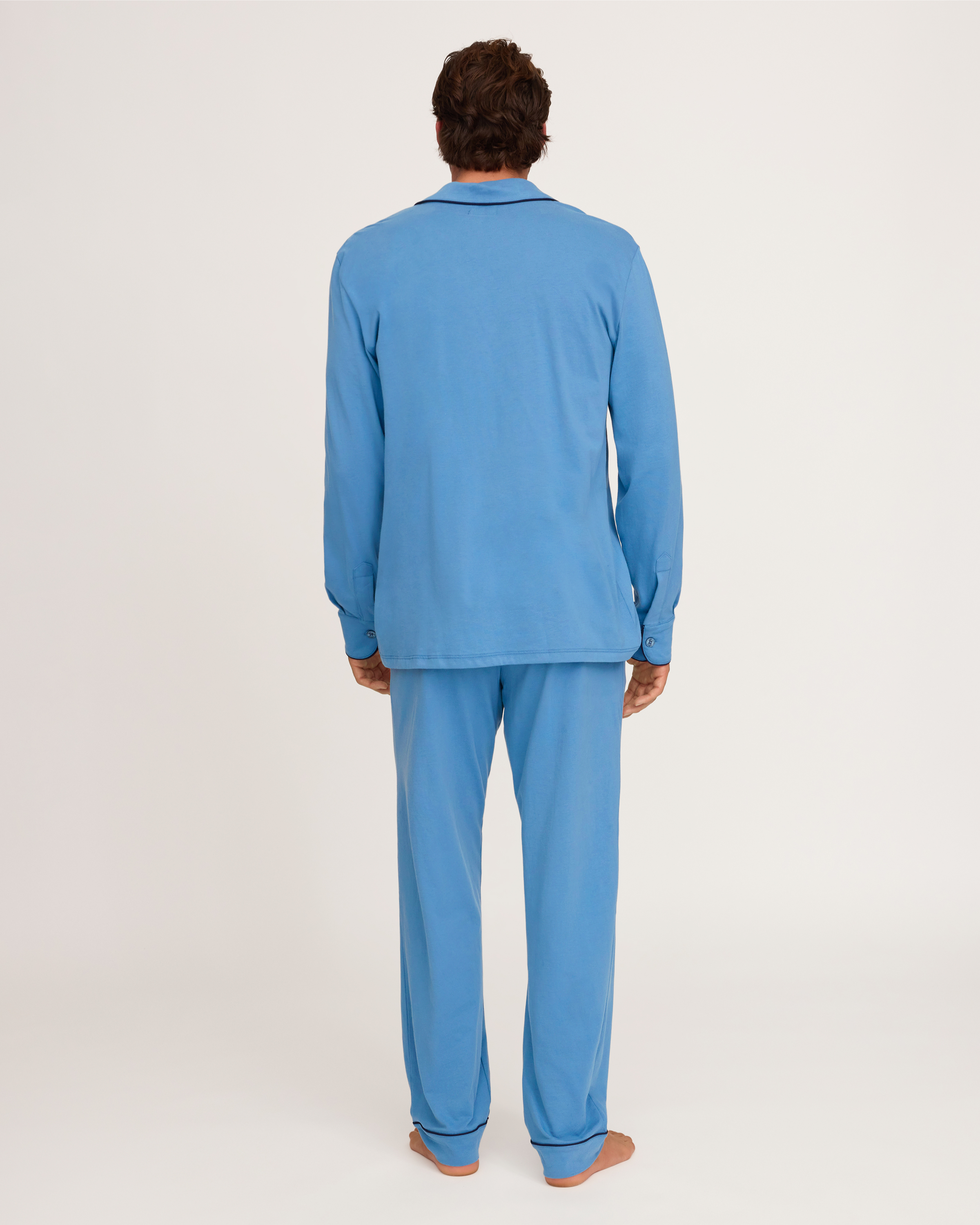 Petite Plume x White Elephant Men's Pima Pajama Set
