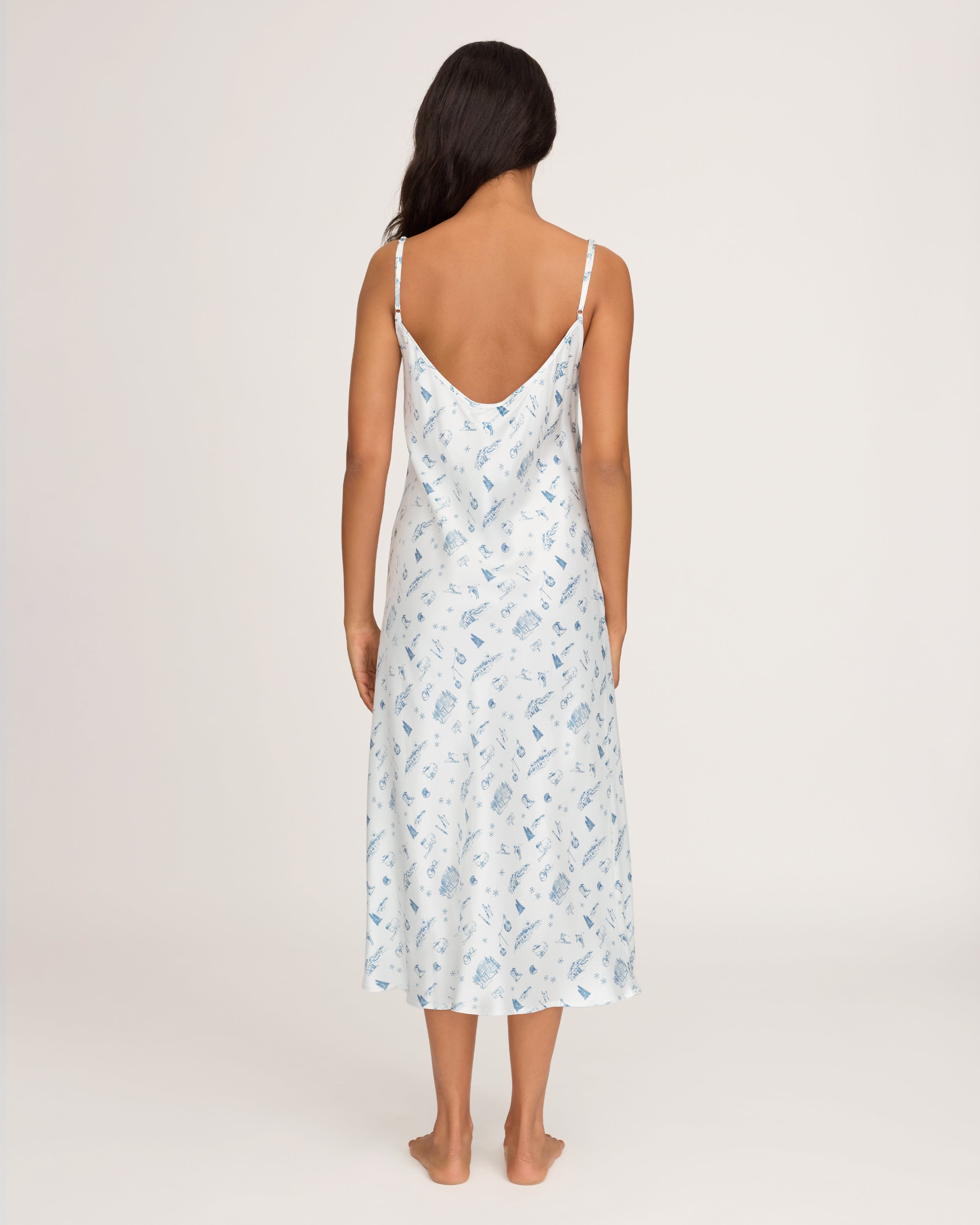 Petite Plume x White Elephant Women's Silk Cosette Nightgown