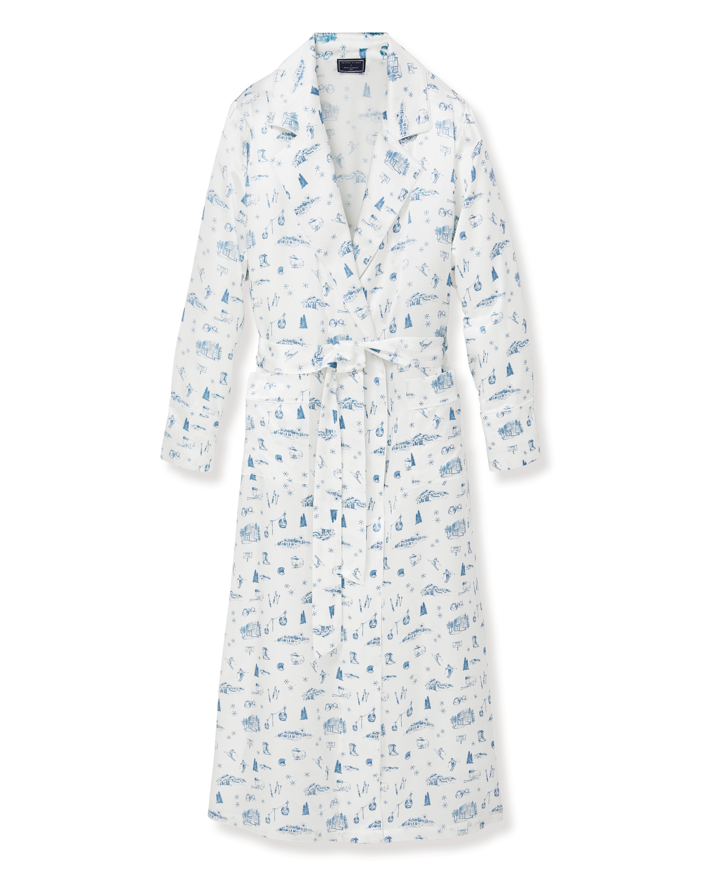 Petite Plume x White Elephant Women's Silk Robe