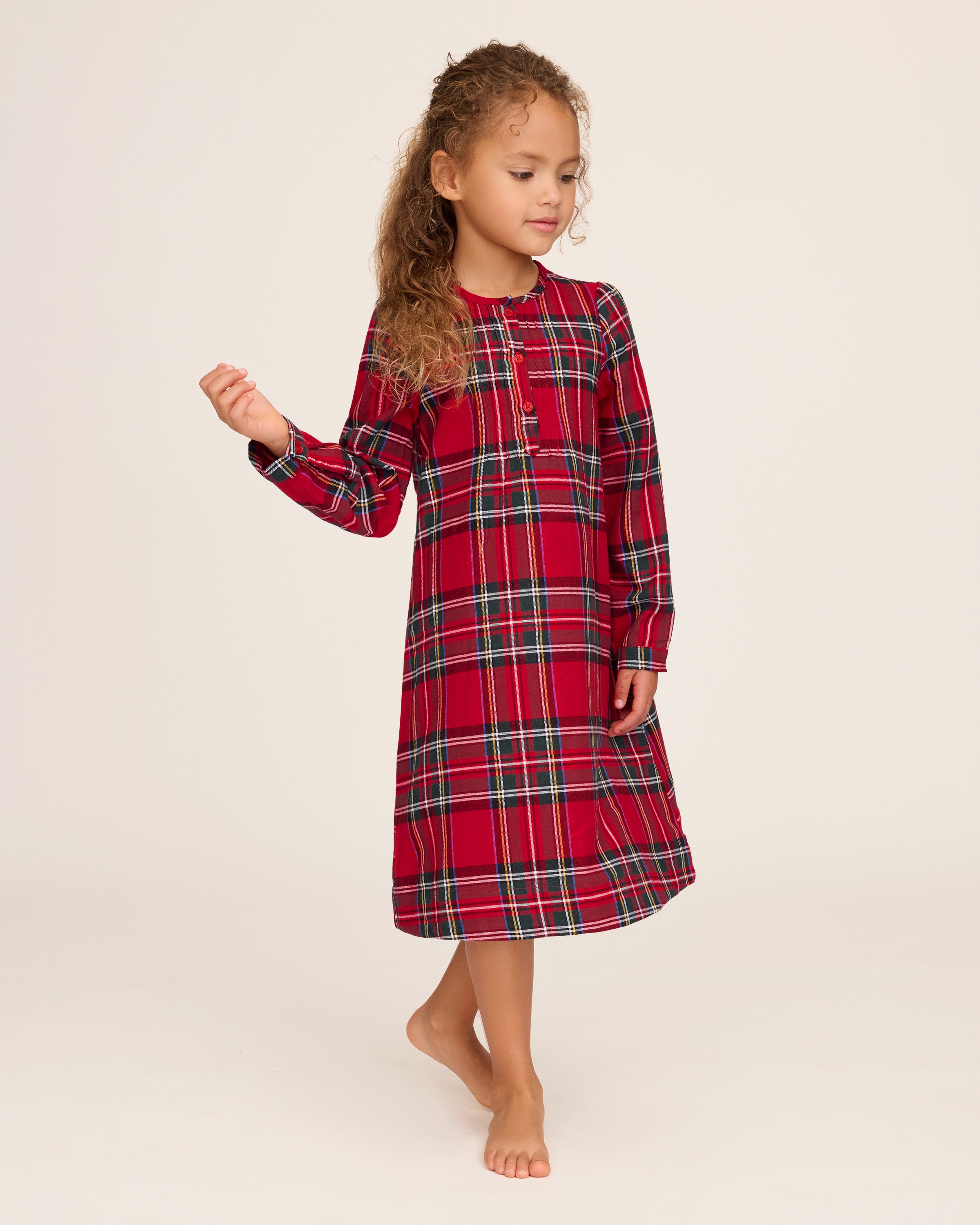 Girl's Brushed Twill Beatrice Nightgown in Imperial Tartan