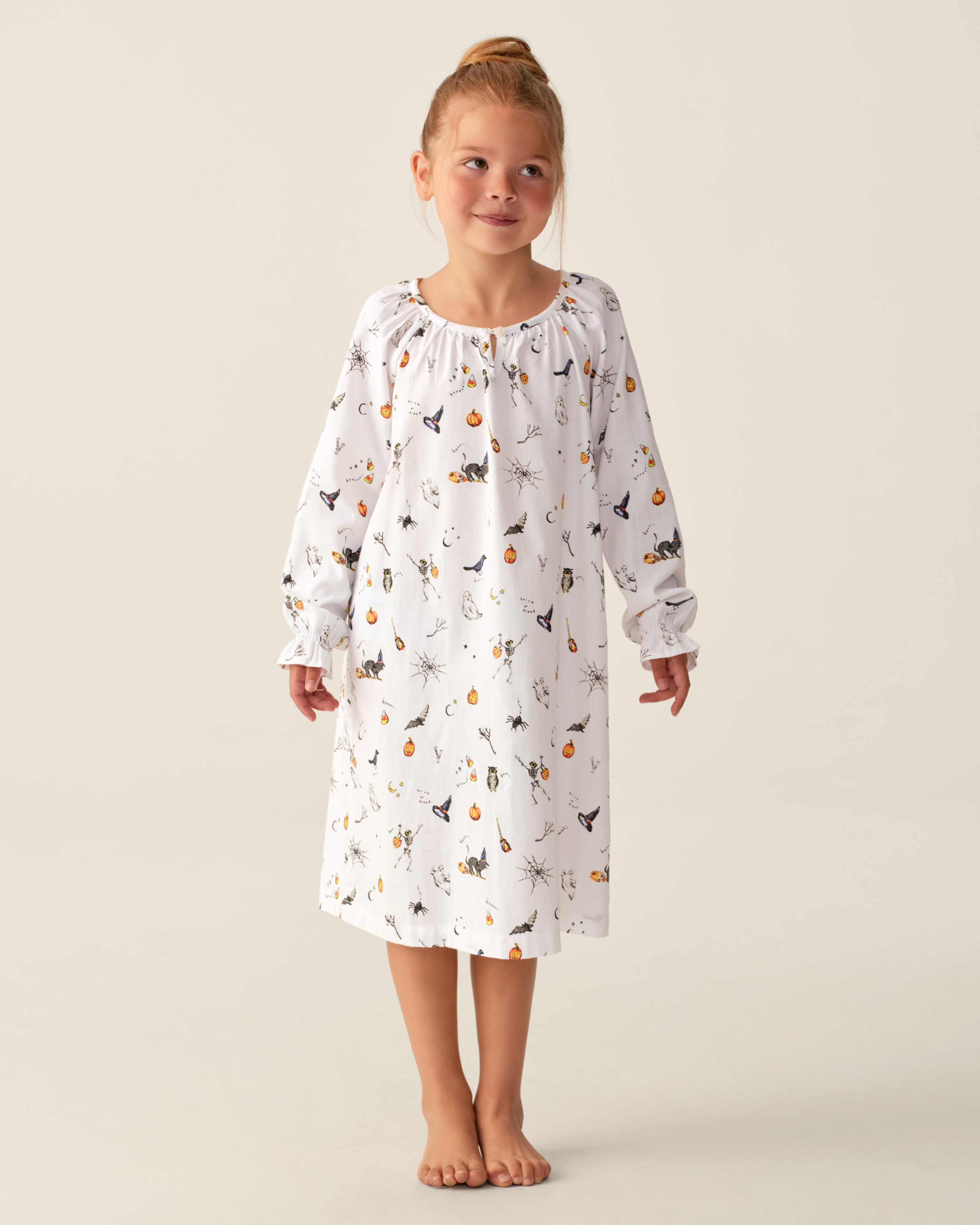 Girl's Twill Delphine Nightgown in Trick or Treat