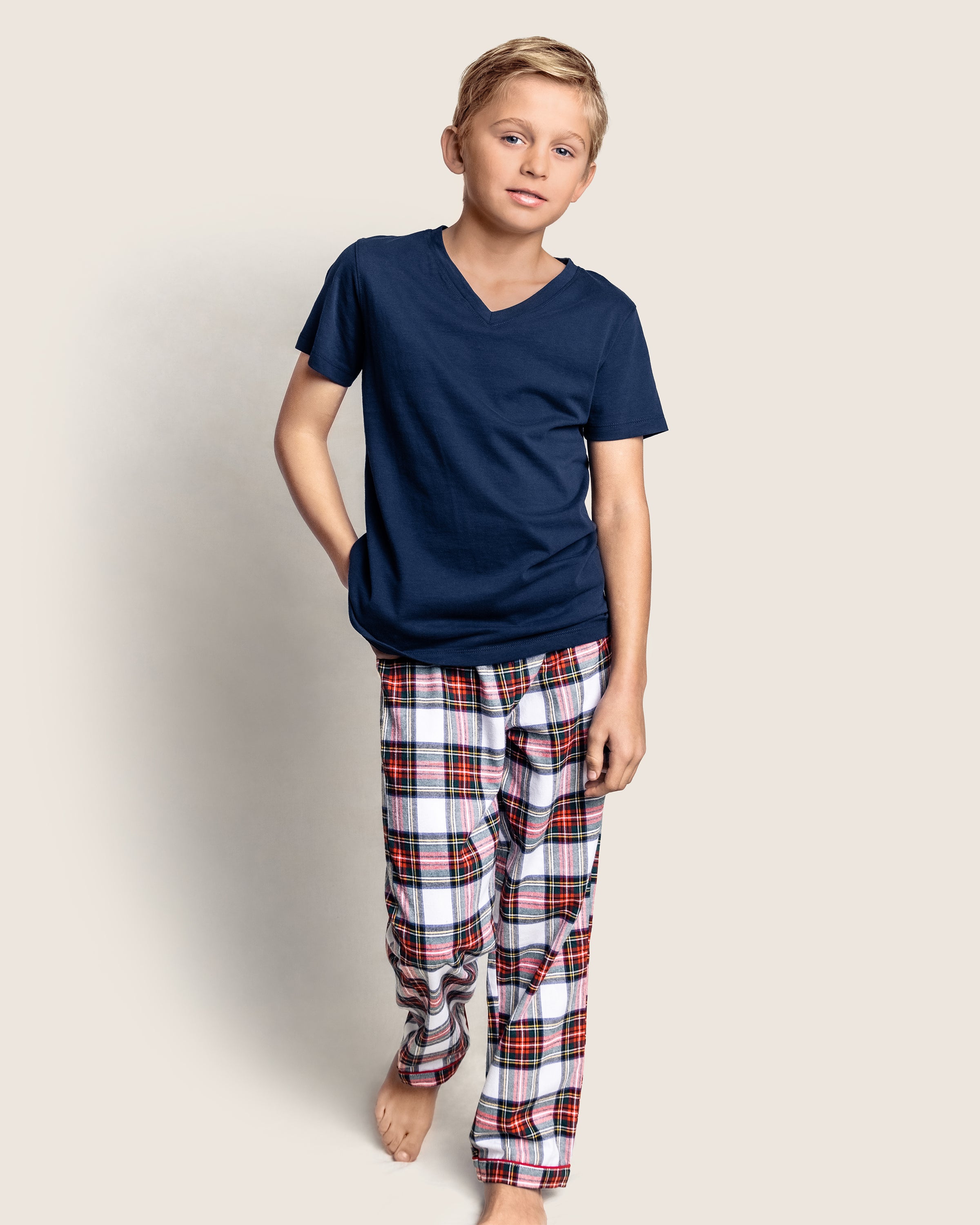 Tartan childrens pyjamas best sale