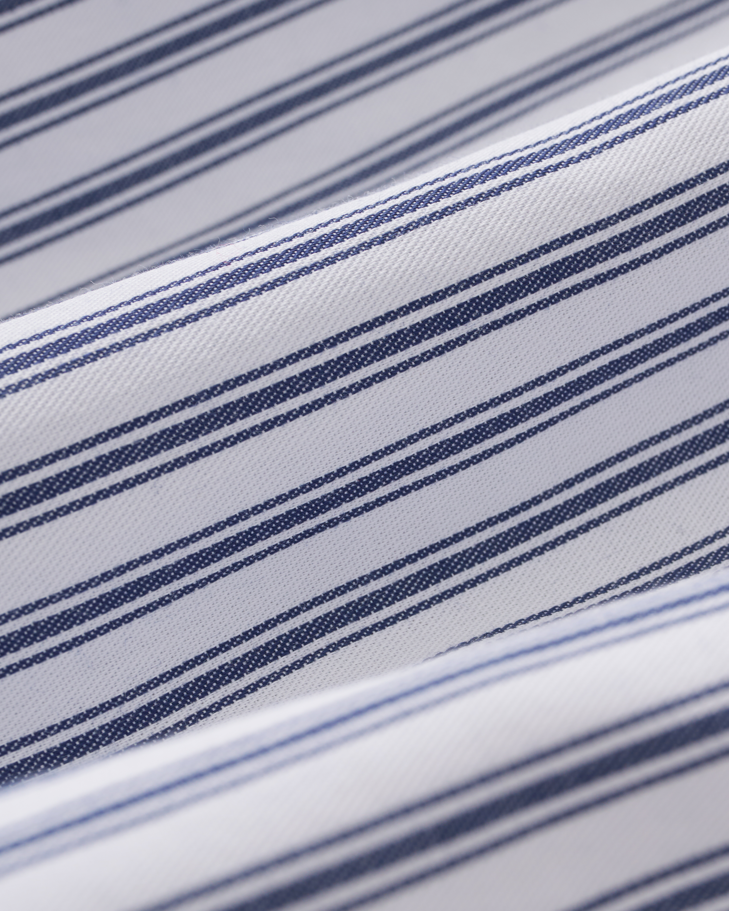 The Celine Poplin Pajama Set in Navy French Ticking