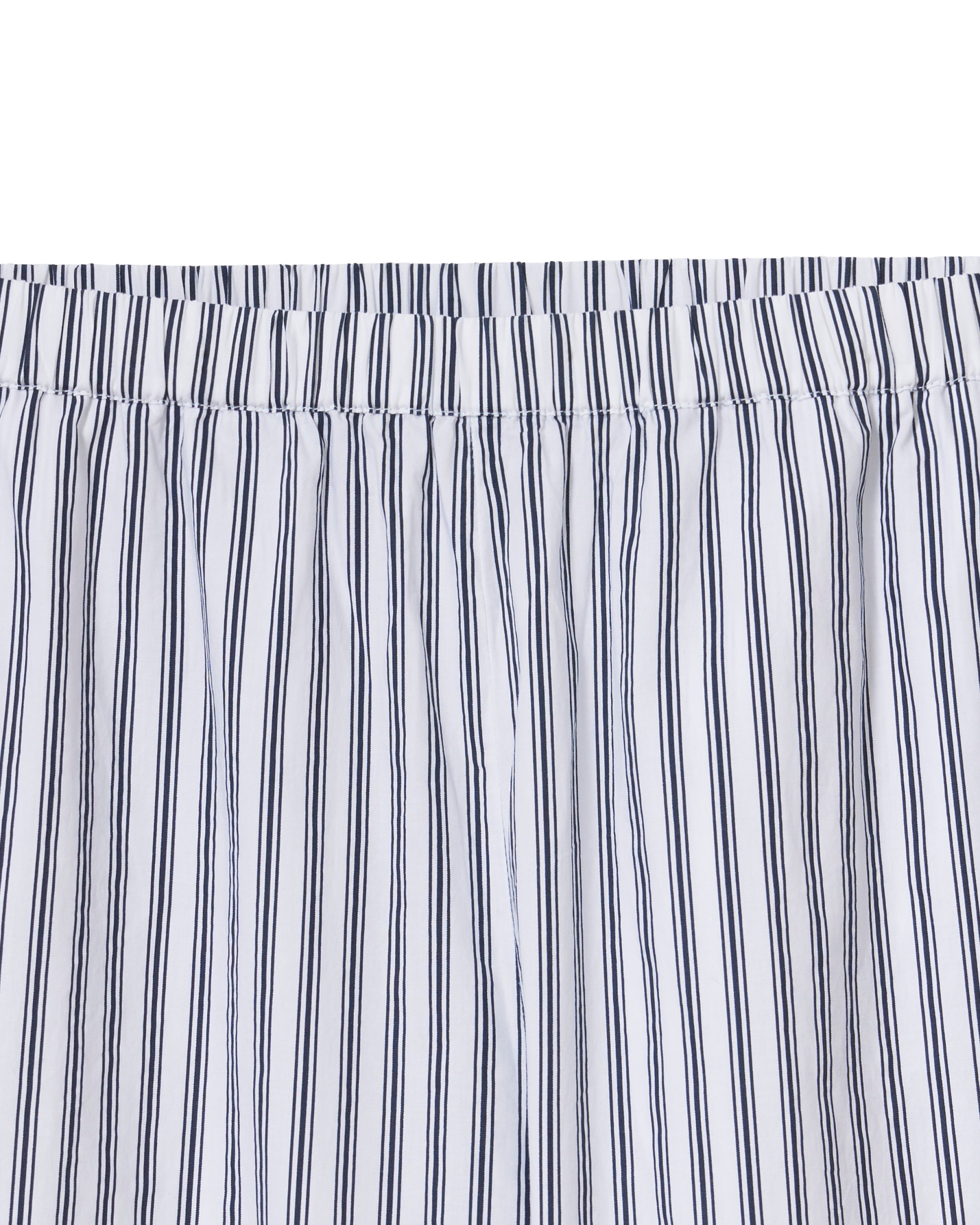 The Celine Poplin Pajama Set in Navy French Ticking