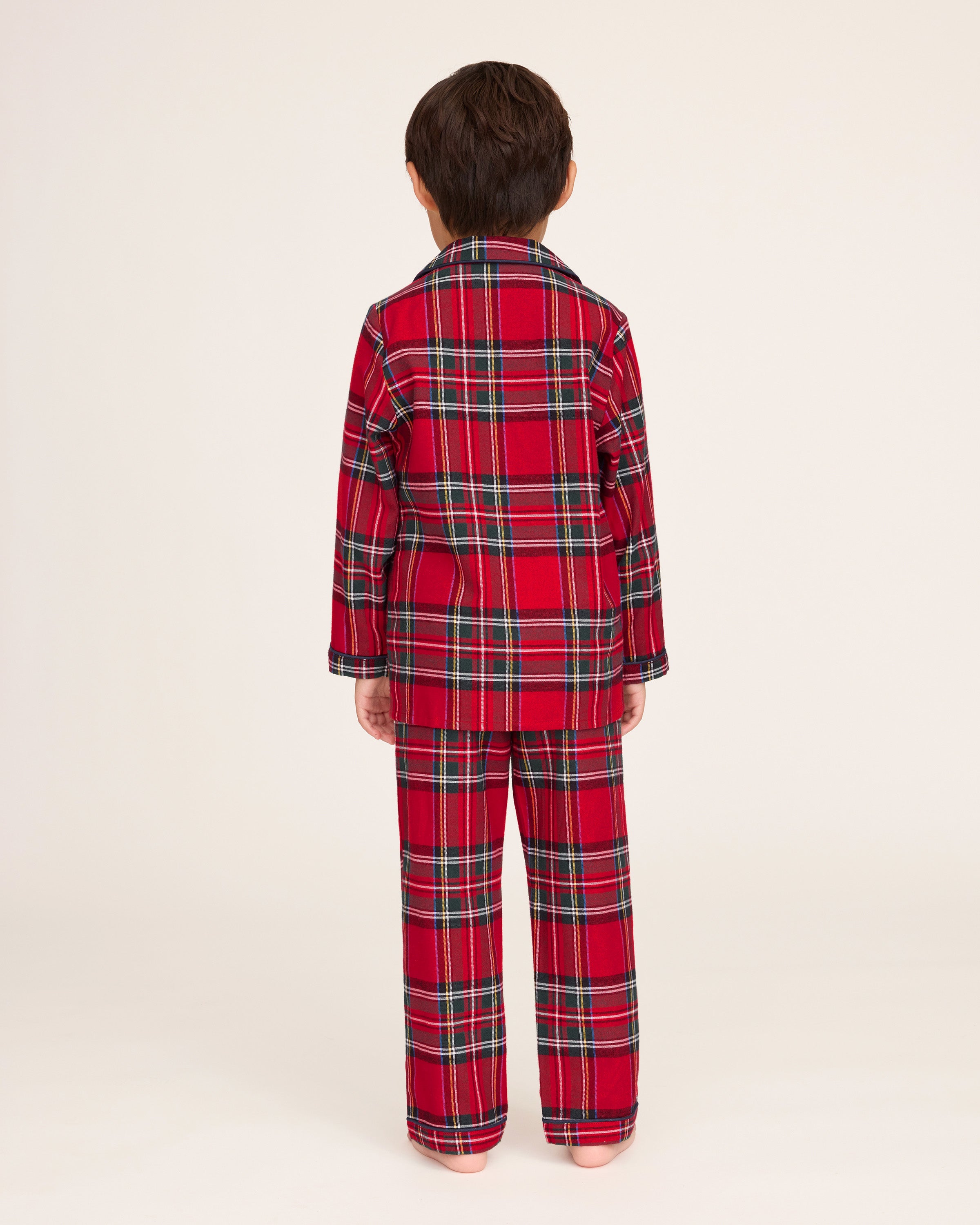 Kid's Brushed Twill Pajama Set in Imperial Tartan