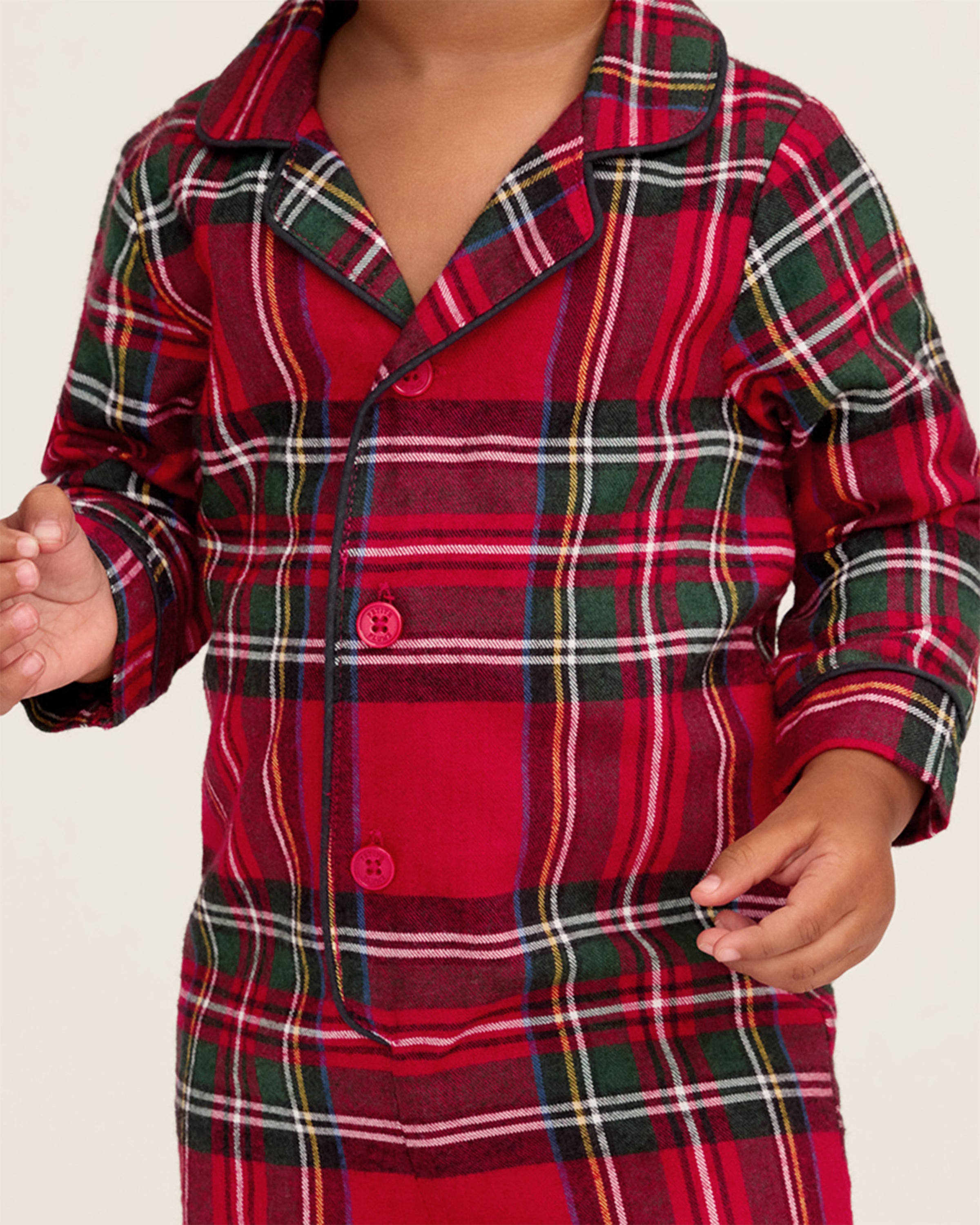 Baby's Brushed Twill Classic Romper in Imperial Tartan