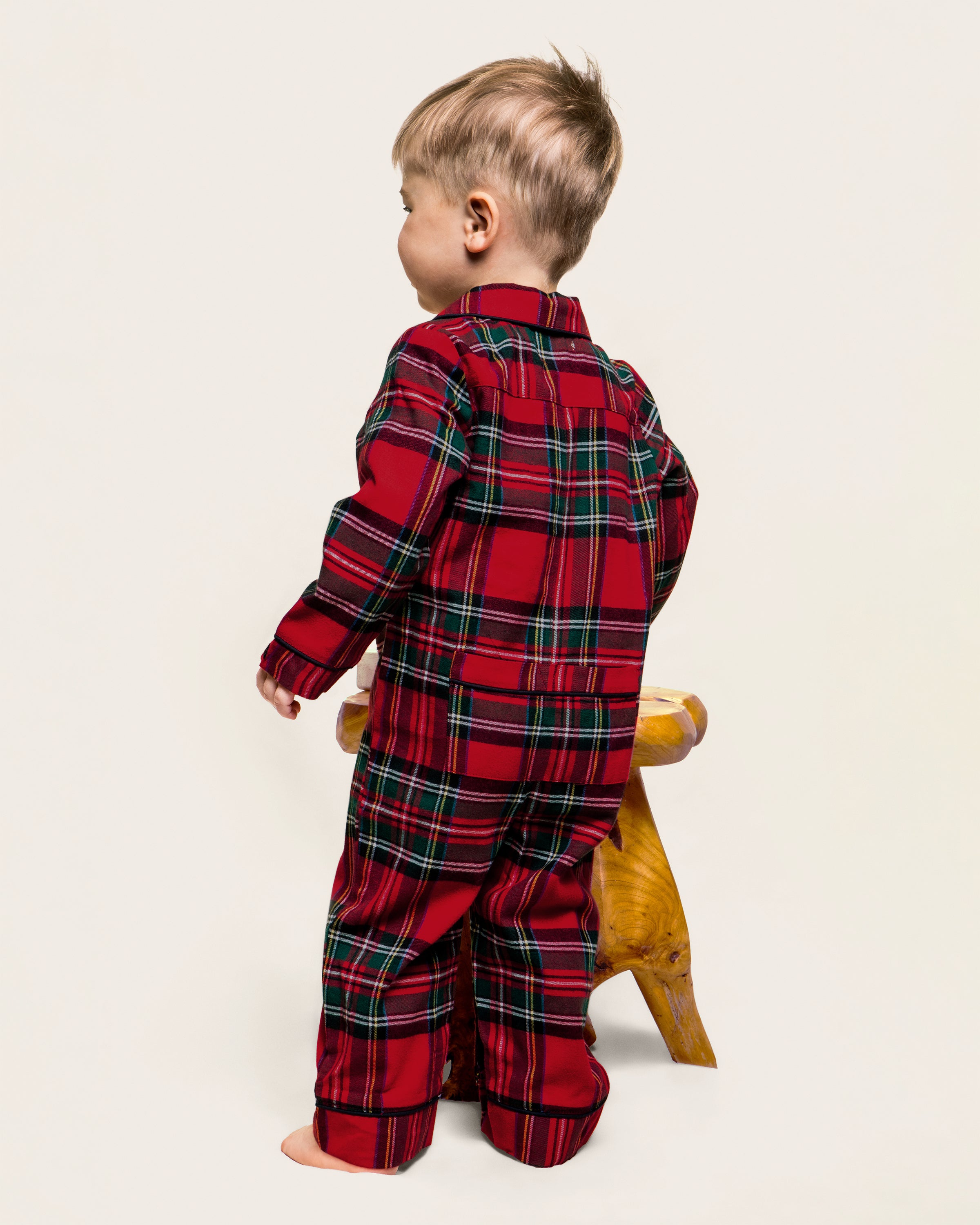Baby's Brushed Twill Classic Romper in Imperial Tartan