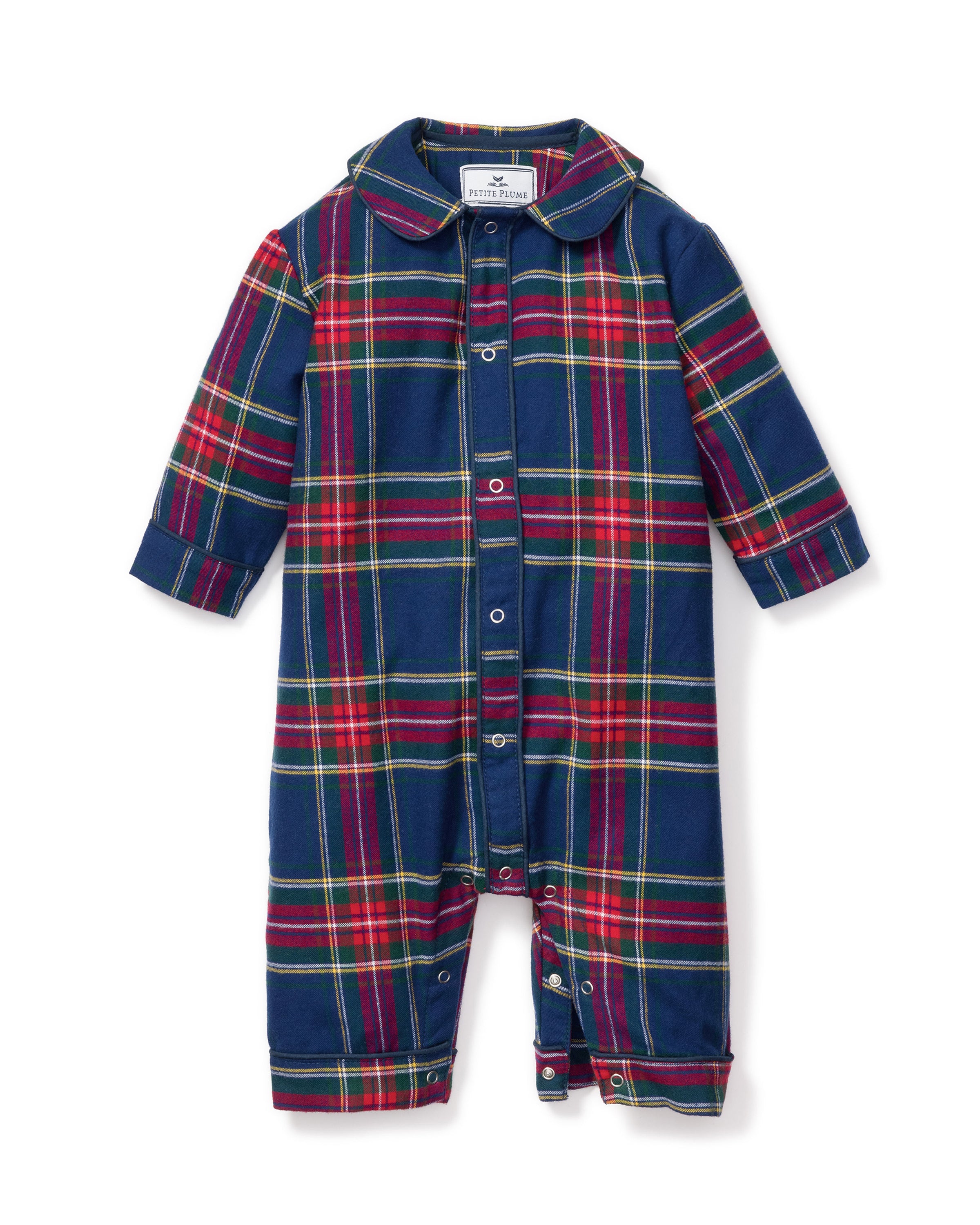 Baby's Brushed Twill Cambridge Romper in Windsor Tartan