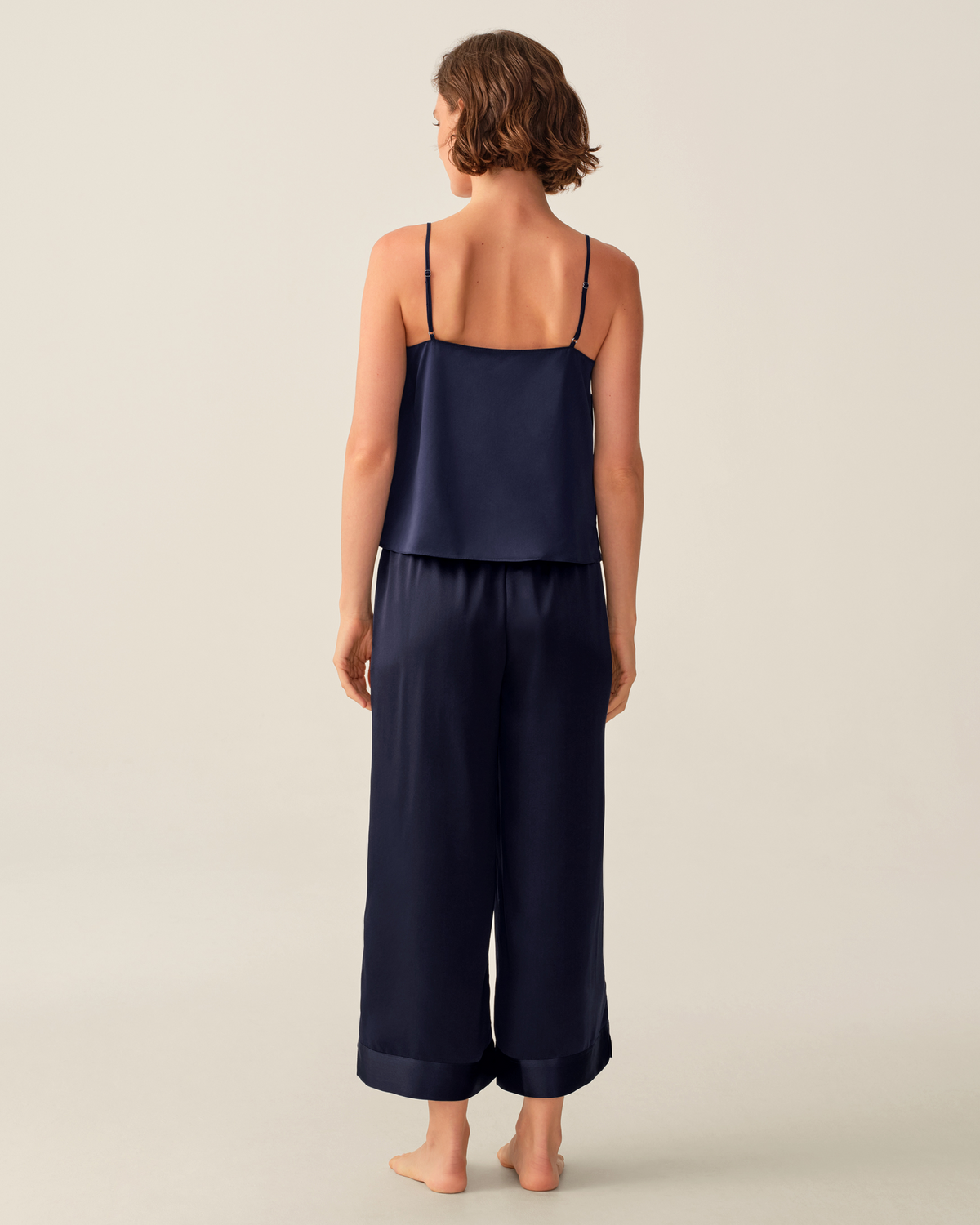 Women's Silk Cami in Navy