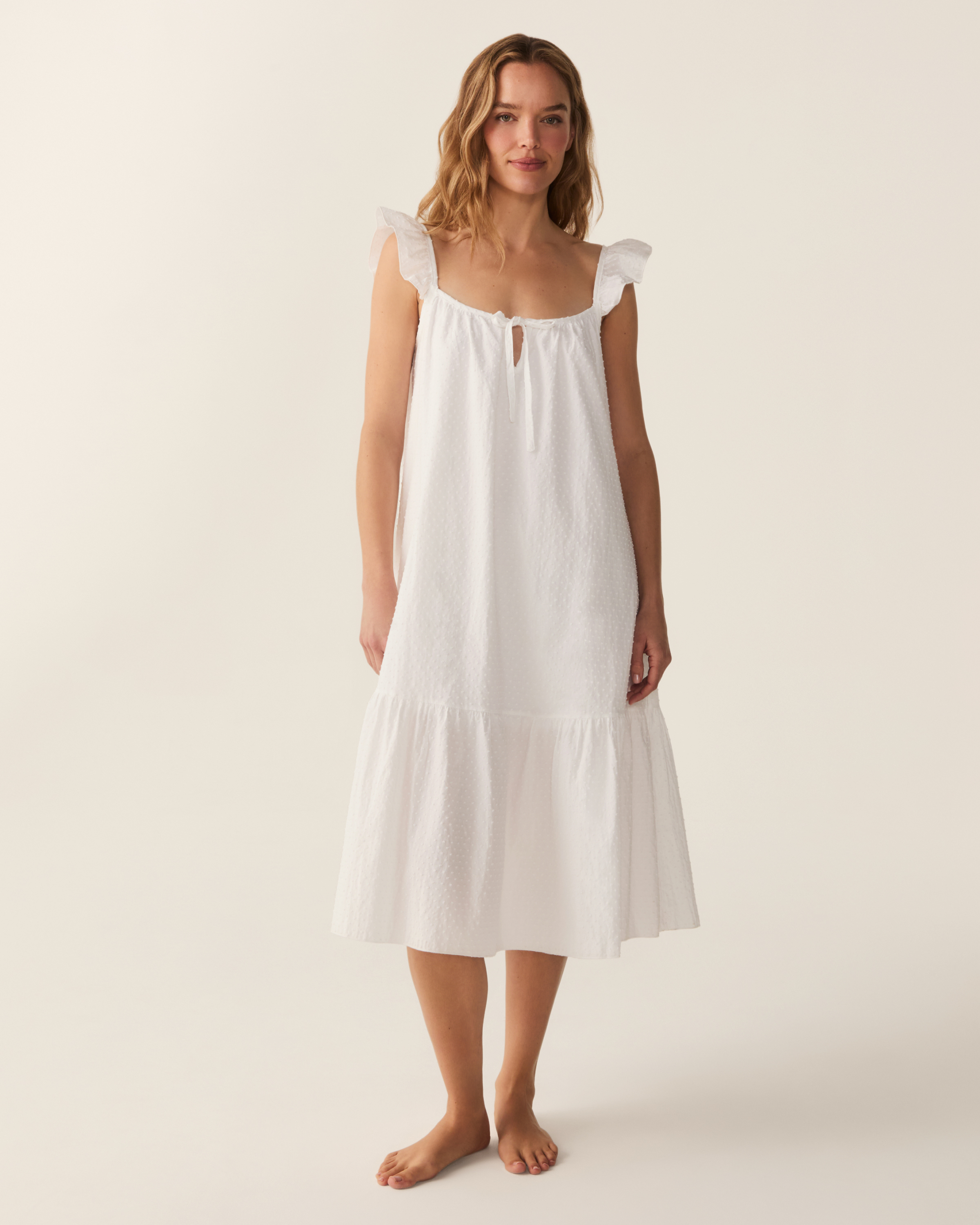 Petite Plume Swiss Dots Celeste Nightgown