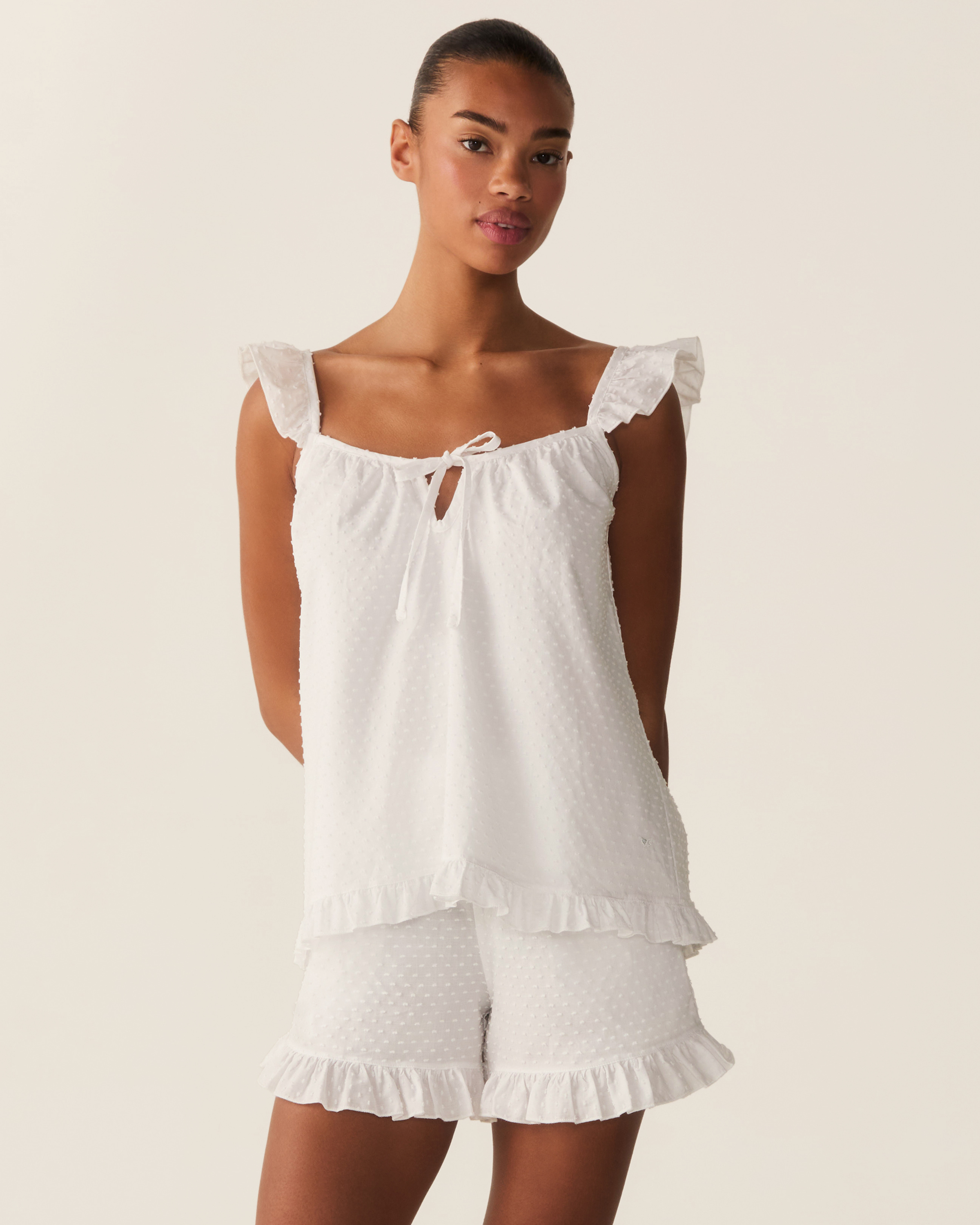 women's dress short sets Sew in Love Top and Shorts Set in Denim S