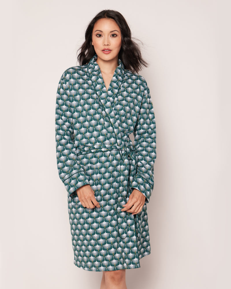 Luxe Pima Cotton Sonnet of Swans Robe