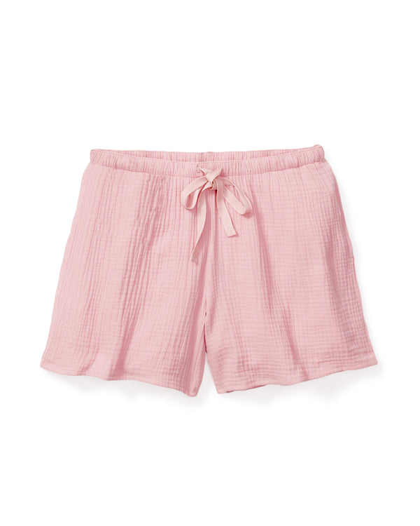 Women's Gauze Drawstring Shorts in Pink