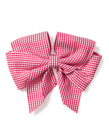 Red Mini Gingham Hair Bows