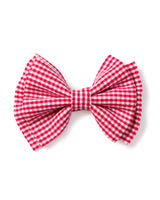 Red Mini Gingham Hair Bows