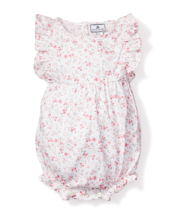 Baby's Twill Ruffled Romper in Dorset Floral