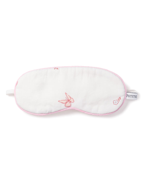 Kid's Twill Sleep Mask in Butterflies