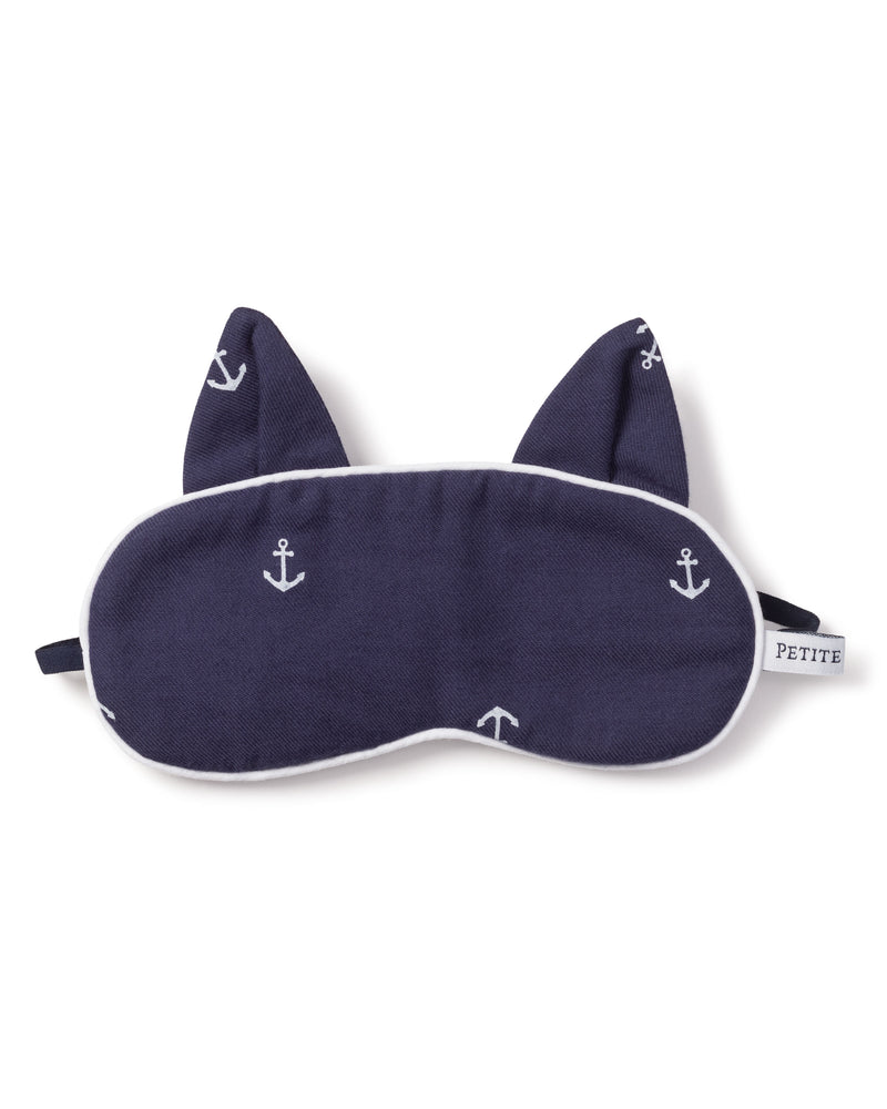 Kid's Twill Kitty Sleep Mask in Portsmouth Anchors