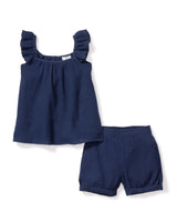 Navy Gauze Amelie Short Set