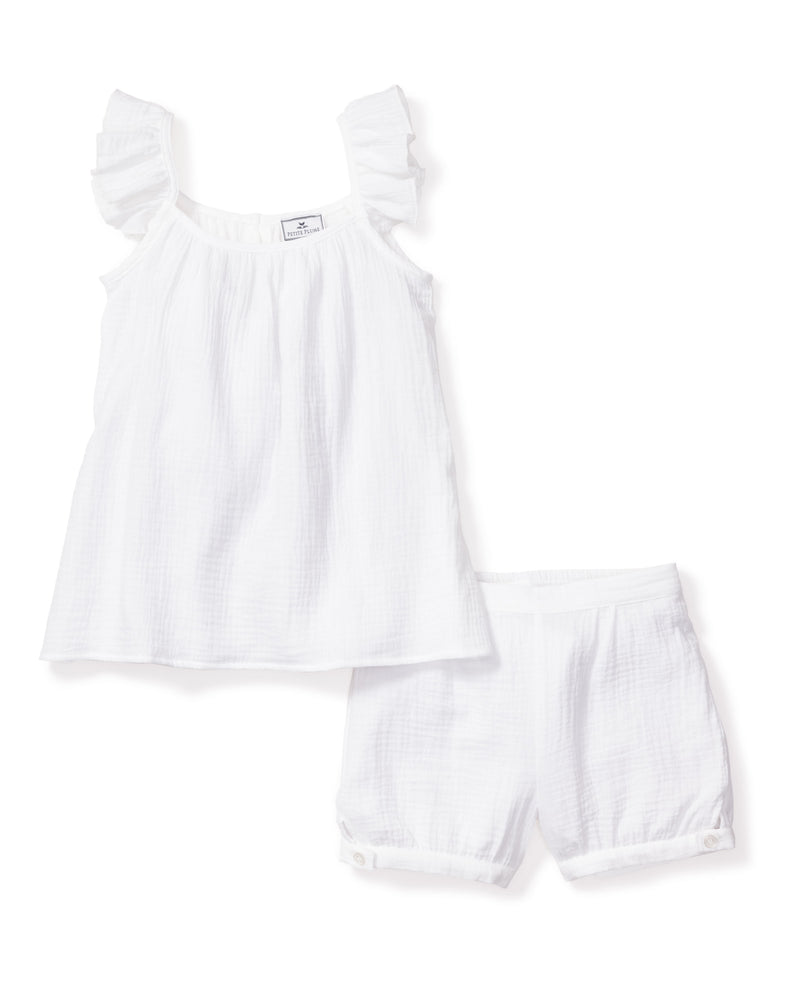 White Gauze Amelie Short Set