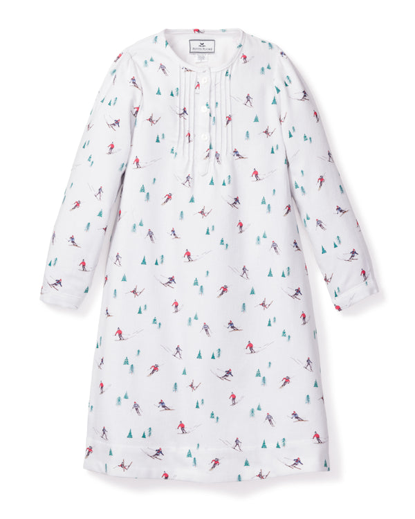 Girl's Flannel Beatrice Nightgown in Après Ski