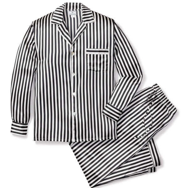 Men's Silk Pajama Set in Bengal Stripe – Petite Plume