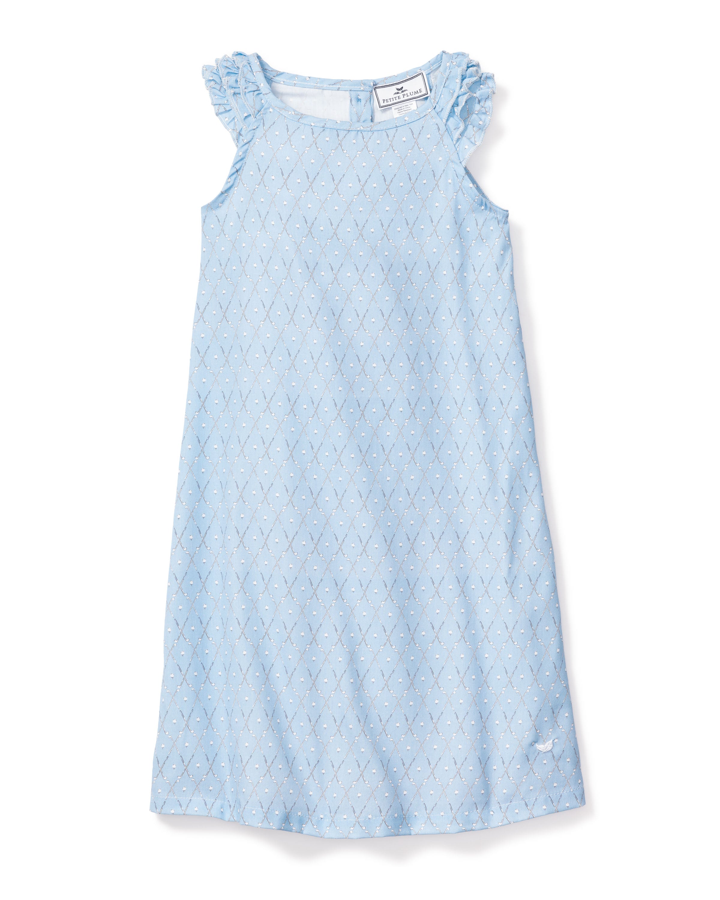 Girl's Twill Amelie Nightgown in St. Andrews Tee Time