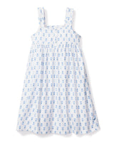 minnow x Petite Plume Botanical Block Print Charlotte Nightgown