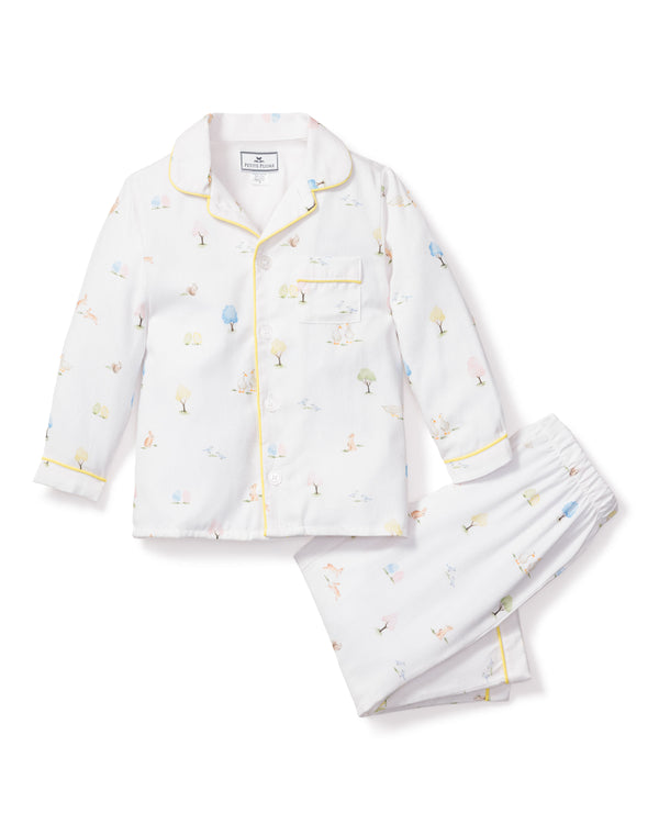 Kid's Twill Pajama Set in Easter Gardens