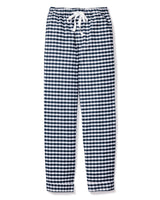 Men's Navy Gingham Twill Pants