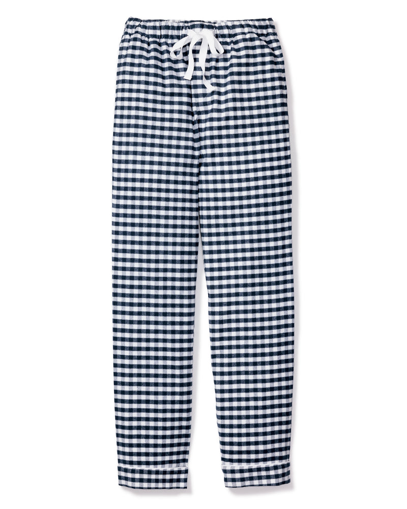 Men's Navy Gingham Twill Pants