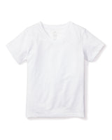 Pima White V-Neck Top