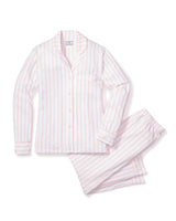 Luxe Pima Cotton Pink Stripe Pajama Set