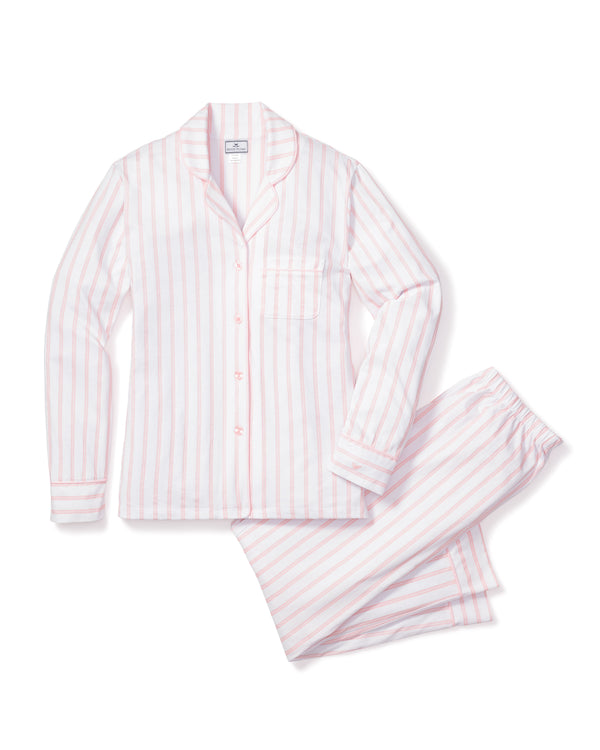 Luxe Pima Cotton Pink Stripe Pajama Set