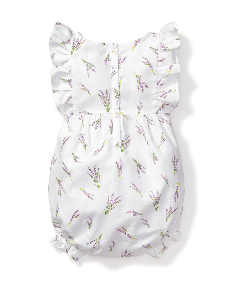Baby's Twill Ruffled Romper in Fields of Provence