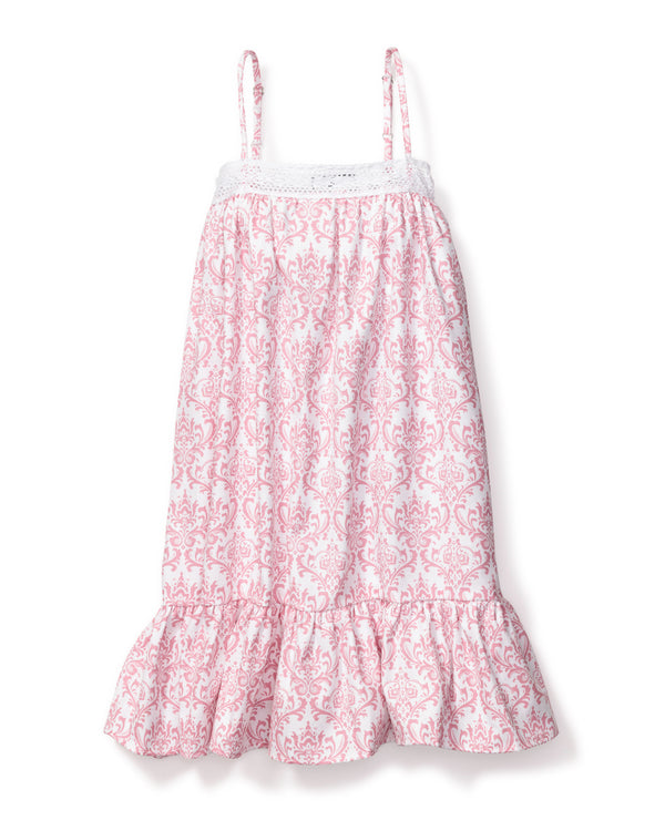 Girl's Twill Lily Nightgown in Vintage Rose