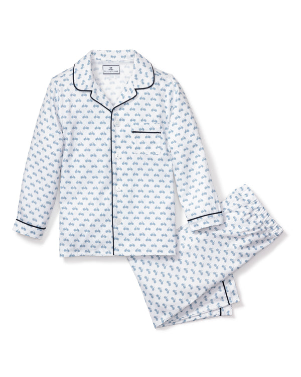 Kid's Twill Pajama Set in Bicyclette