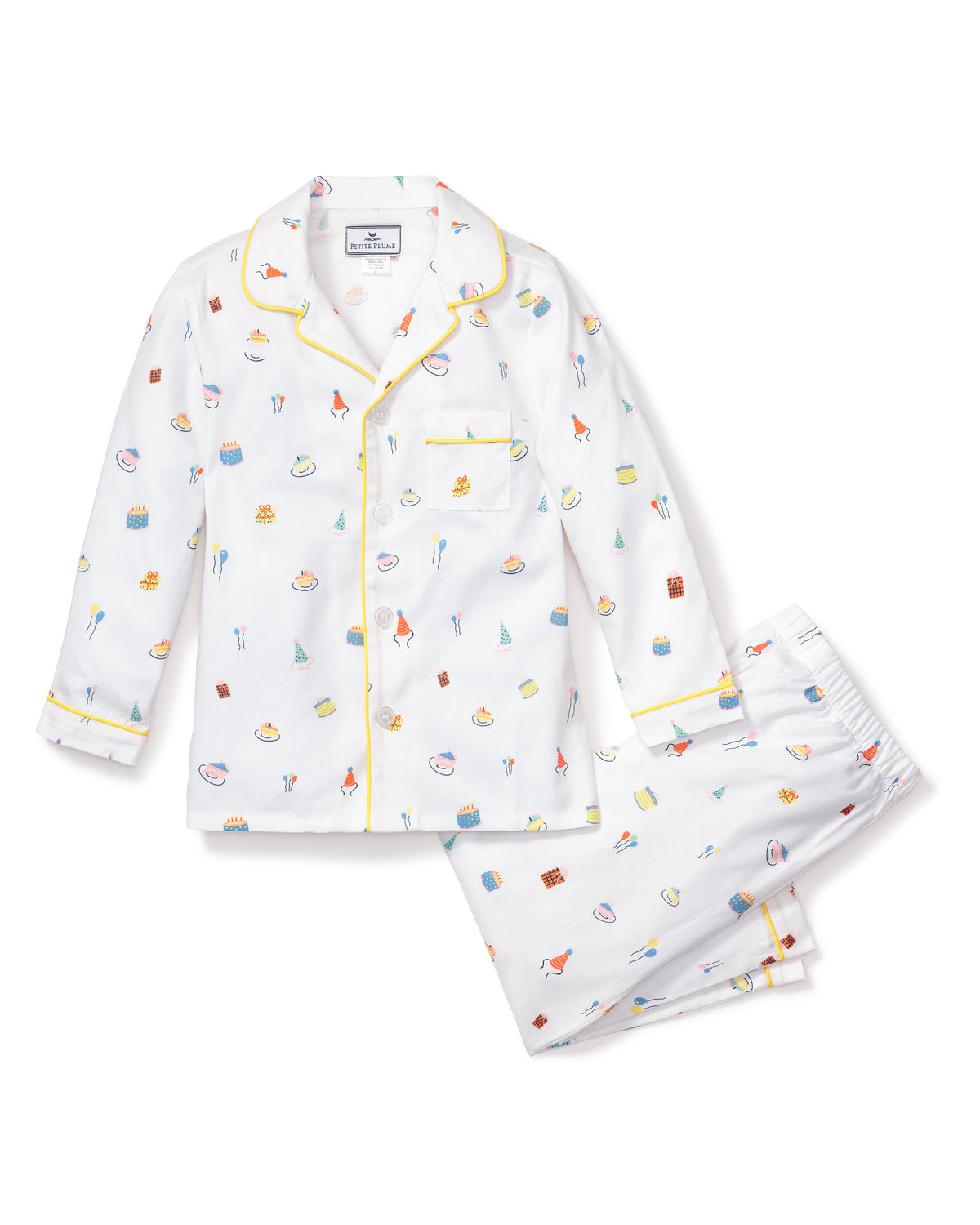 Kid's Twill Pajama Set in Birthday Wishes