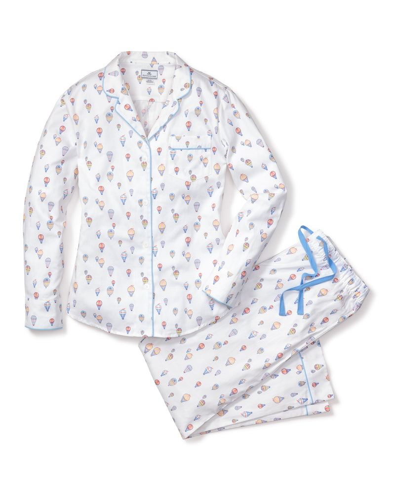 Women's Twill Pajama Set in Bon Voyage